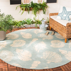 Safavieh Courtyard 6239 Power Loomed 85.4% Polypropylene/10.4% Polyester/4.2% Latex Outdoor Rug CY6239-21321-7R