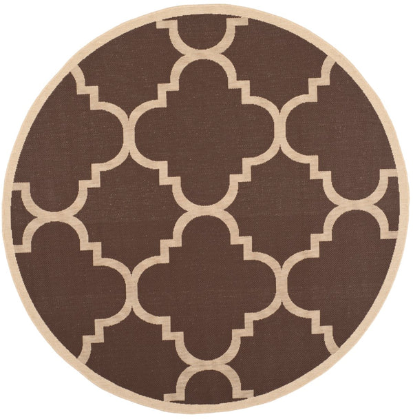 Safavieh Cy6243 Power Loomed 85.4% Polypropylene/10.4% Polyester/4.2% Latex Outdoor Rug CY6243-204-5SQ