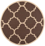 Safavieh Cy6243 Power Loomed 85.4% Polypropylene/10.4% Polyester/4.2% Latex Outdoor Rug CY6243-204-5SQ