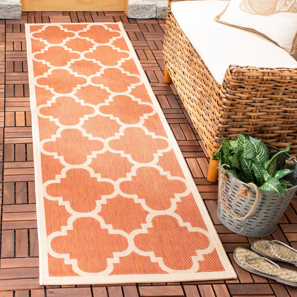 Safavieh Cy6243 Power Loomed 85.4% Polypropylene/10.4% Polyester/4.2% Latex Outdoor Rug CY6243-241-5SQ