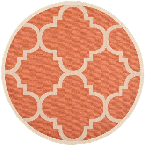 Safavieh Cy6243 Power Loomed 85.4% Polypropylene/10.4% Polyester/4.2% Latex Outdoor Rug CY6243-241-5SQ