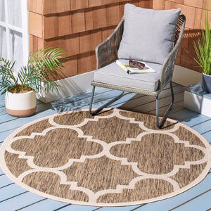 Safavieh Cy6243 Power Loomed 85.4% Polypropylene/10.4% Polyester/4.2% Latex Outdoor Rug CY6243-242-5SQ
