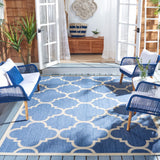 Safavieh Cy6243 Power Loomed 85.4% Polypropylene/10.4% Polyester/4.2% Latex Outdoor Rug CY6243-243-5SQ