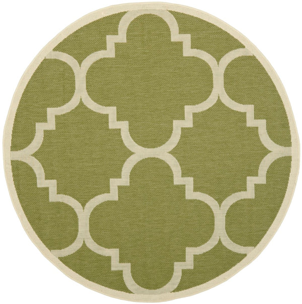 Safavieh Cy6243 Power Loomed 85.4% Polypropylene/10.4% Polyester/4.2% Latex Outdoor Rug CY6243-244-5SQ