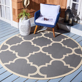 Safavieh Cy6243 Power Loomed 85.4% Polypropylene/10.4% Polyester/4.2% Latex Outdoor Rug CY6243-246-5SQ