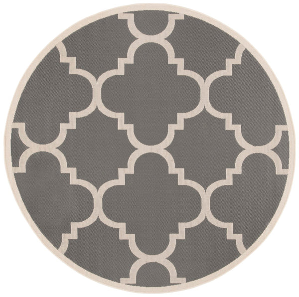 Safavieh Cy6243 Power Loomed 85.4% Polypropylene/10.4% Polyester/4.2% Latex Outdoor Rug CY6243-246-5SQ