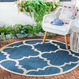 Safavieh Cy6243 Power Loomed 85.4% Polypropylene/10.4% Polyester/4.2% Latex Outdoor Rug CY6243-268-5SQ