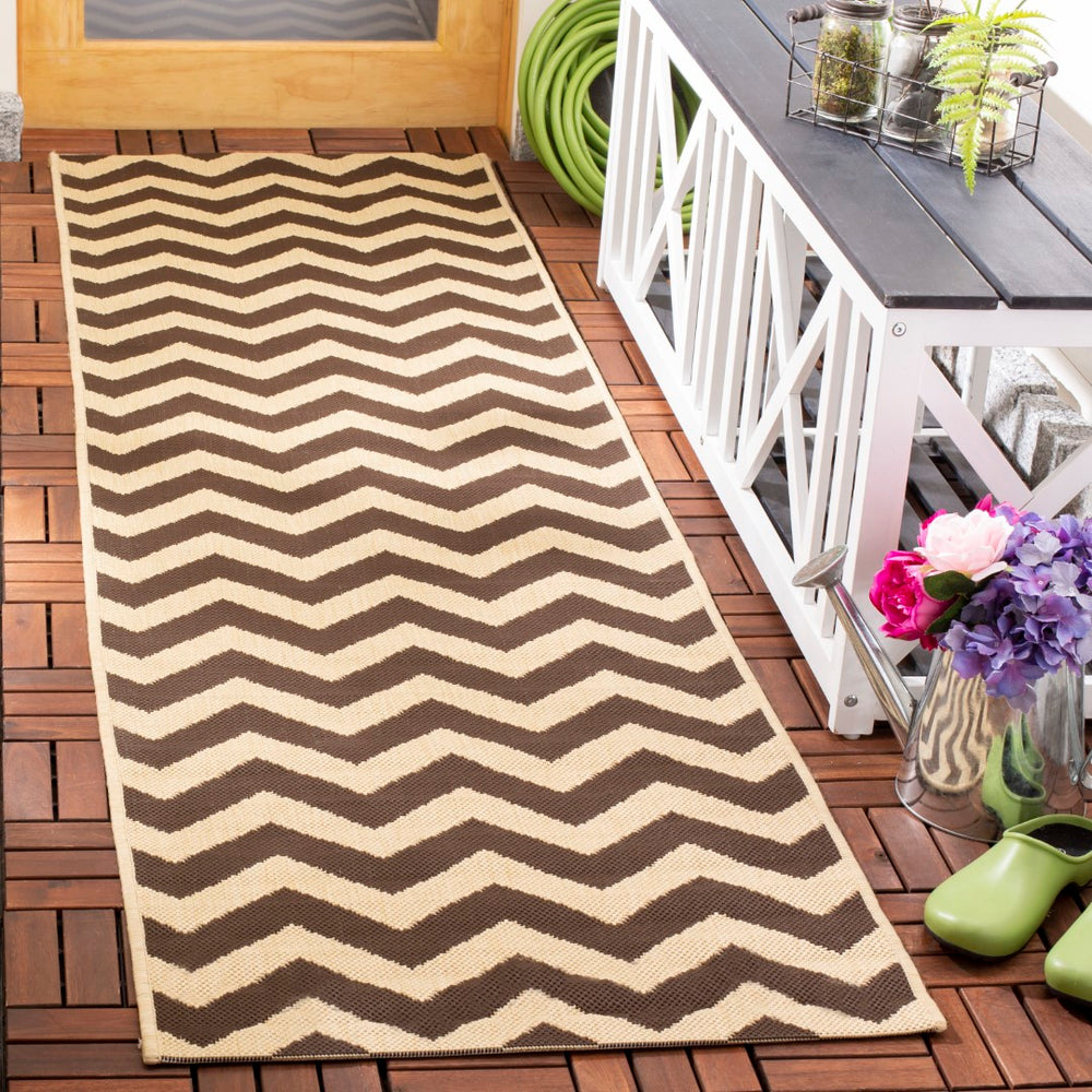 Safavieh Cy6244 Power Loomed 85.4% Polypropylene/10.4% Polyester/4.2% Latex Outdoor Rug CY6244-204-4SQ