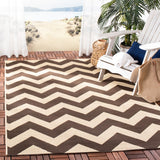 Safavieh Cy6244 Power Loomed 85.4% Polypropylene/10.4% Polyester/4.2% Latex Outdoor Rug CY6244-204-4SQ