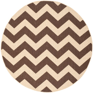 Safavieh Cy6244 Power Loomed 85.4% Polypropylene/10.4% Polyester/4.2% Latex Outdoor Rug CY6244-204-5R