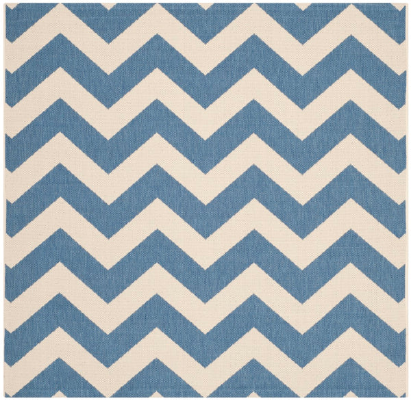 Safavieh Cy6244 Power Loomed 85.4% Polypropylene/10.4% Polyester/4.2% Latex Outdoor Rug CY6244-243-5SQ