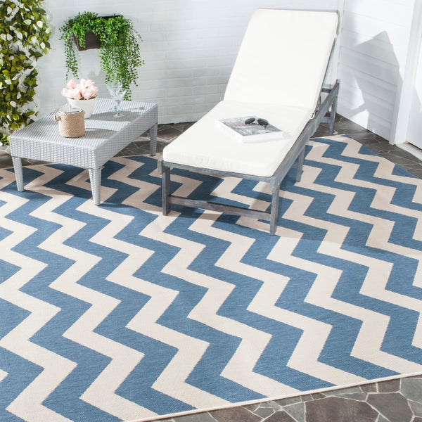 Safavieh Cy6244 Power Loomed 85.4% Polypropylene/10.4% Polyester/4.2% Latex Outdoor Rug CY6244-243-4SQ
