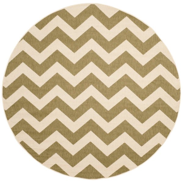 Safavieh Cy6244 Power Loomed 85.4% Polypropylene/10.4% Polyester/4.2% Latex Outdoor Rug CY6244-244-5SQ