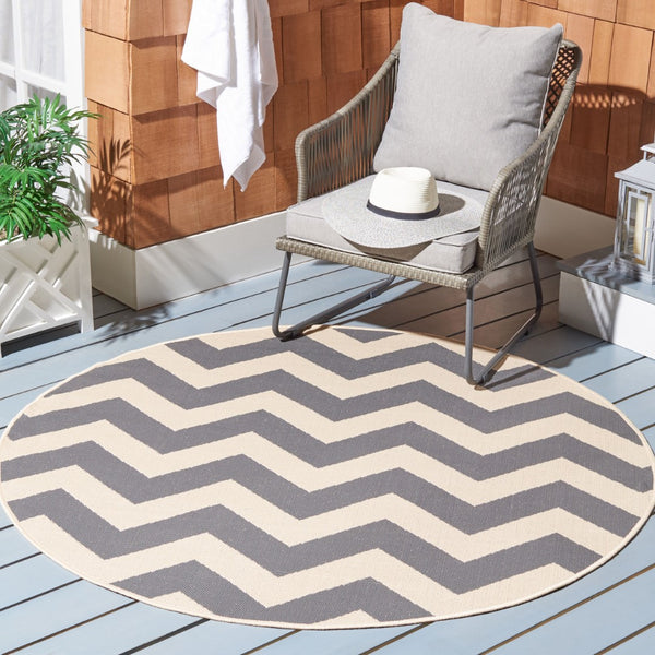 Safavieh Cy6244 Power Loomed 85.4% Polypropylene/10.4% Polyester/4.2% Latex Outdoor Rug CY6244-246-5SQ