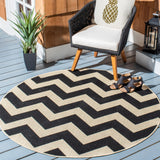 Safavieh Cy6244 Power Loomed 85.4% Polypropylene/10.4% Polyester/4.2% Latex Outdoor Rug CY6244-256-5R