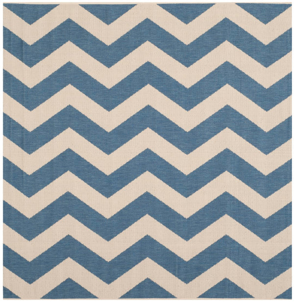 Safavieh Cy6245 Power Loomed 85.4% Polypropylene/10.4% Polyester/4.2% Latex Outdoor Rug CY6245-243-5SQ