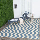 Safavieh Cy6245 Power Loomed 85.4% Polypropylene/10.4% Polyester/4.2% Latex Outdoor Rug CY6245-243-5R