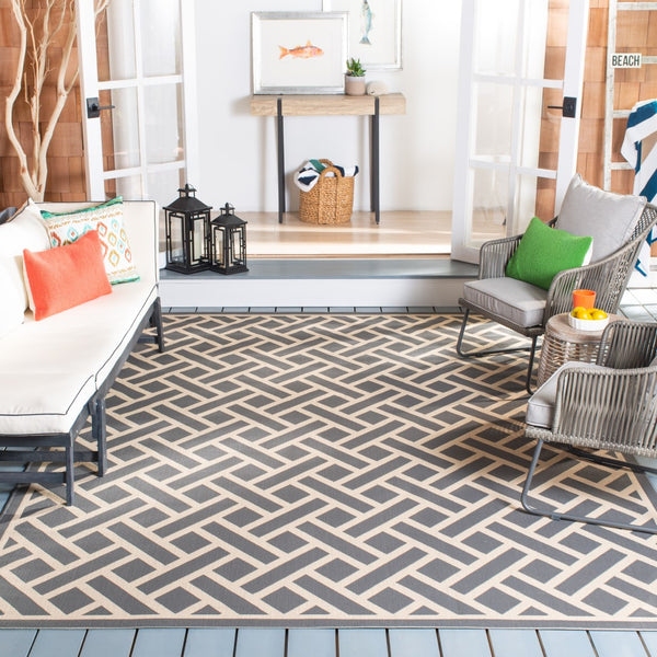 Safavieh Clayton PowerLoomed 85.4% Polypropylene/10.4% Polyester/4.2% Latex Indoor/Outdoor Rug CY6306-236-9