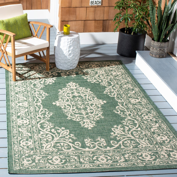 Safavieh Courtyard 6332 PowerLoomed 85.4% Polypropylene/10.4% Polyester/4.2% Latex Indoor/Outdoor Rug CY6332-32221-9
