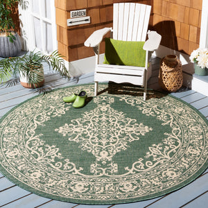 Safavieh Courtyard 6332 PowerLoomed 85.4% Polypropylene/10.4% Polyester/4.2% Latex Indoor/Outdoor Rug CY6332-32221-9