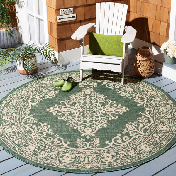 Safavieh Courtyard 6332 PowerLoomed 85.4% Polypropylene/10.4% Polyester/4.2% Latex Indoor/Outdoor Rug CY6332-32221-9