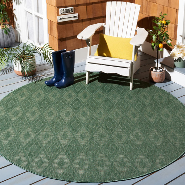 Safavieh Courtyard 6522 PowerLoomed 85.4% Polypropylene/10.4% Polyester/4.2% Latex Indoor/Outdoor Rug CY6522-32222-9