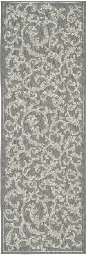 Safavieh Cy6533 Power Loomed 85.4% Polypropylene/10.4% Polyester/4.2% Latex Outdoor Rug CY6533-87-4