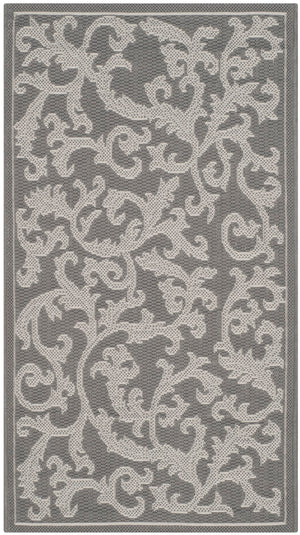 Safavieh Cy6533 Power Loomed 85.4% Polypropylene/10.4% Polyester/4.2% Latex Outdoor Rug CY6533-87-4