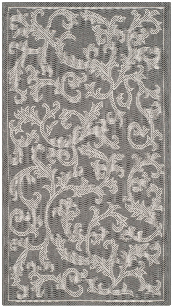 Safavieh Cy6533 Power Loomed 85.4% Polypropylene/10.4% Polyester/4.2% Latex Outdoor Rug CY6533-87-4