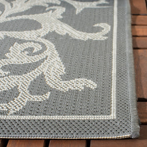 Safavieh Cy6533 Power Loomed 85.4% Polypropylene/10.4% Polyester/4.2% Latex Outdoor Rug CY6533-87-4