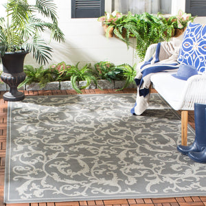 Safavieh Cy6533 Power Loomed 85.4% Polypropylene/10.4% Polyester/4.2% Latex Outdoor Rug CY6533-87-4