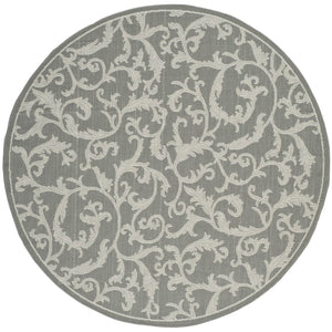 Safavieh Cy6533 Power Loomed 85.4% Polypropylene/10.4% Polyester/4.2% Latex Outdoor Rug CY6533-87-5R