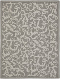 Safavieh Cy6533 Power Loomed 85.4% Polypropylene/10.4% Polyester/4.2% Latex Outdoor Rug CY6533-87-4