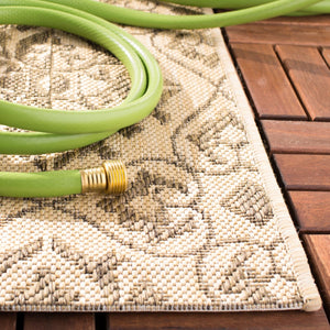 Safavieh Cy6550 Power Loomed 85.4% Polypropylene/10.4% Polyester/4.2% Latex Outdoor Rug CY6550-22-4