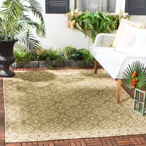 Safavieh Cy6550 Power Loomed 85.4% Polypropylene/10.4% Polyester/4.2% Latex Outdoor Rug CY6550-24-4