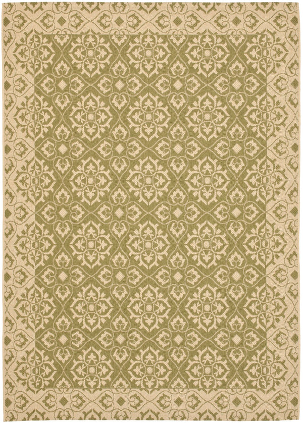 Safavieh Cy6550 Power Loomed 85.4% Polypropylene/10.4% Polyester/4.2% Latex Outdoor Rug CY6550-24-4