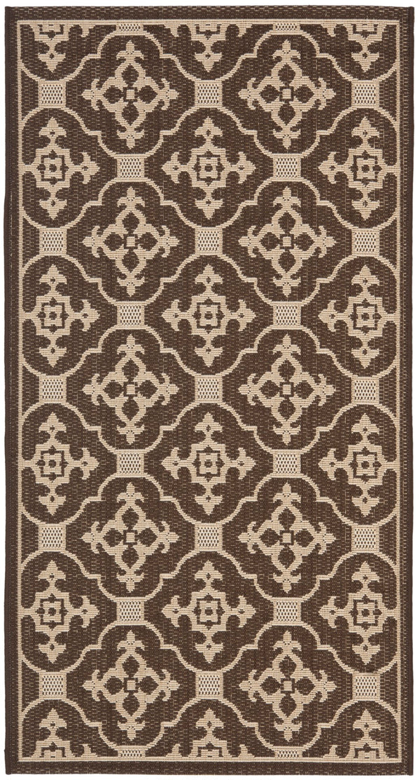 Safavieh Cy6564 Power Loomed 85.4% Polypropylene/10.4% Polyester/4.2% Latex Outdoor Rug CY6564-204-4