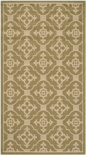 Safavieh Cy6564 Power Loomed 85.4% Polypropylene/10.4% Polyester/4.2% Latex Outdoor Rug CY6564-24-4