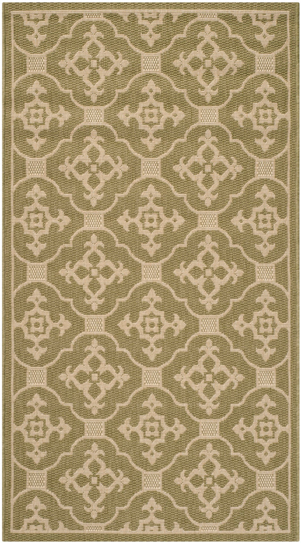 Safavieh Cy6564 Power Loomed 85.4% Polypropylene/10.4% Polyester/4.2% Latex Outdoor Rug CY6564-24-4