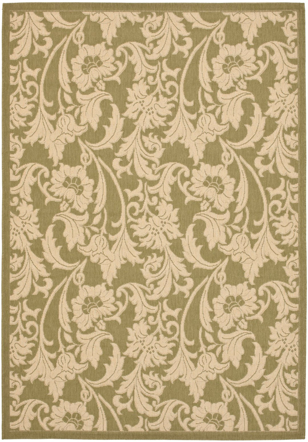 Safavieh Cy6565 Power Loomed 85.4% Polypropylene/10.4% Polyester/4.2% Latex Outdoor Rug CY6565-24-4