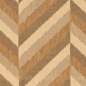 Courtyard Cy6574 Outdoor Power Loomed 85.4% Polypropylene - 10.4% Polyester - 4.2% Latex Rug in Creme, Gold 2ft-7in x 5ft