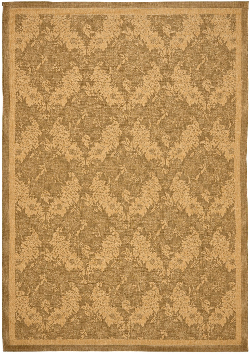 Safavieh Cy6582 Power Loomed 85.4% Polypropylene/10.4% Polyester/4.2% Latex Outdoor Rug CY6582-49-4