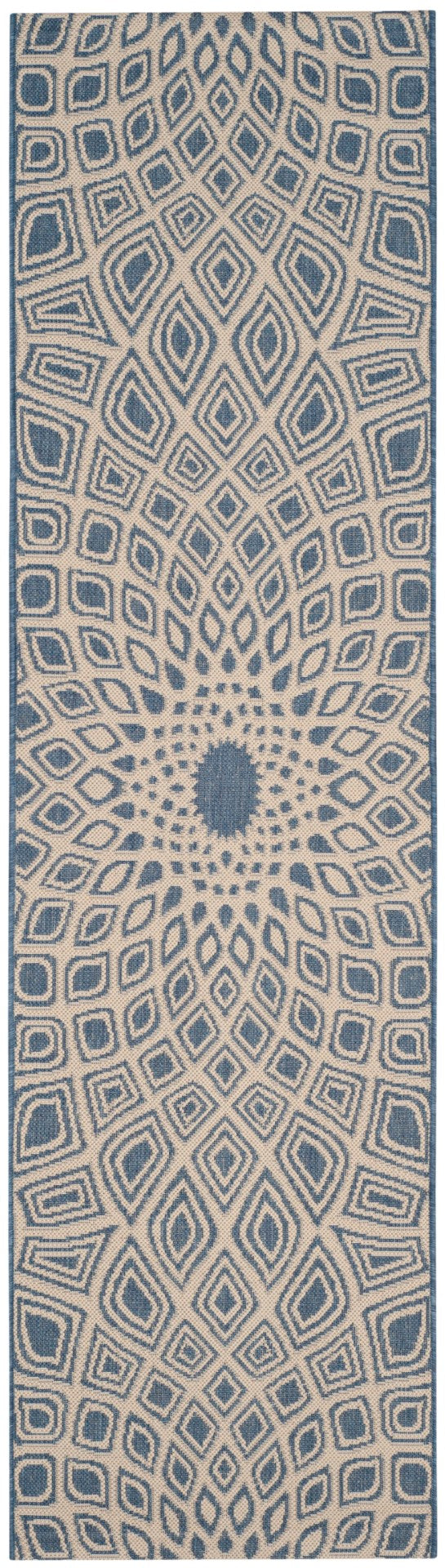 Safavieh Courtyard 6616 Power Loomed 85.4% Polypropylene/10.4% Polyester/4.2% Latex Outdoor Rug CY6616-23321-28