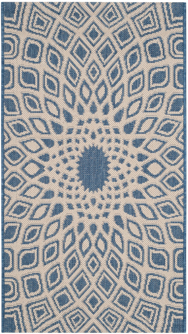Safavieh Courtyard 6616 Power Loomed 85.4% Polypropylene/10.4% Polyester/4.2% Latex Outdoor Rug CY6616-23321-2