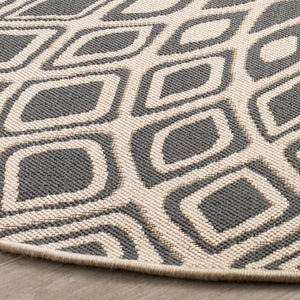 Safavieh Courtyard 6616 Power Loomed 85.4% Polypropylene/10.4% Polyester/4.2% Latex Outdoor Rug CY6616-23621-4