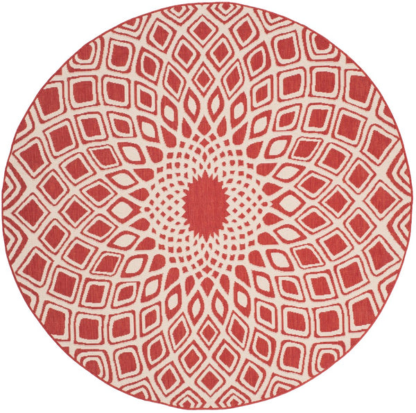 Safavieh Courtyard 6616 Power Loomed 85.4% Polypropylene/10.4% Polyester/4.2% Latex Outdoor Rug CY6616-23821-4