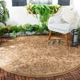 Safavieh Cy6634 Power Loomed 85.4% Polypropylene/10.4% Polyester/4.2% Latex Outdoor Rug CY6634-39-4