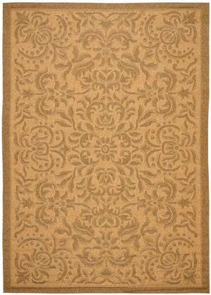 Safavieh Cy6634 Power Loomed 85.4% Polypropylene/10.4% Polyester/4.2% Latex Outdoor Rug CY6634-39-4