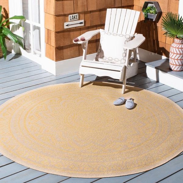Safavieh Courtyard 6734 PowerLoomed 85.4% Polypropylene/10.4% Polyester/4.2% Latex Indoor/Outdoor Rug CY6734-30612-9
