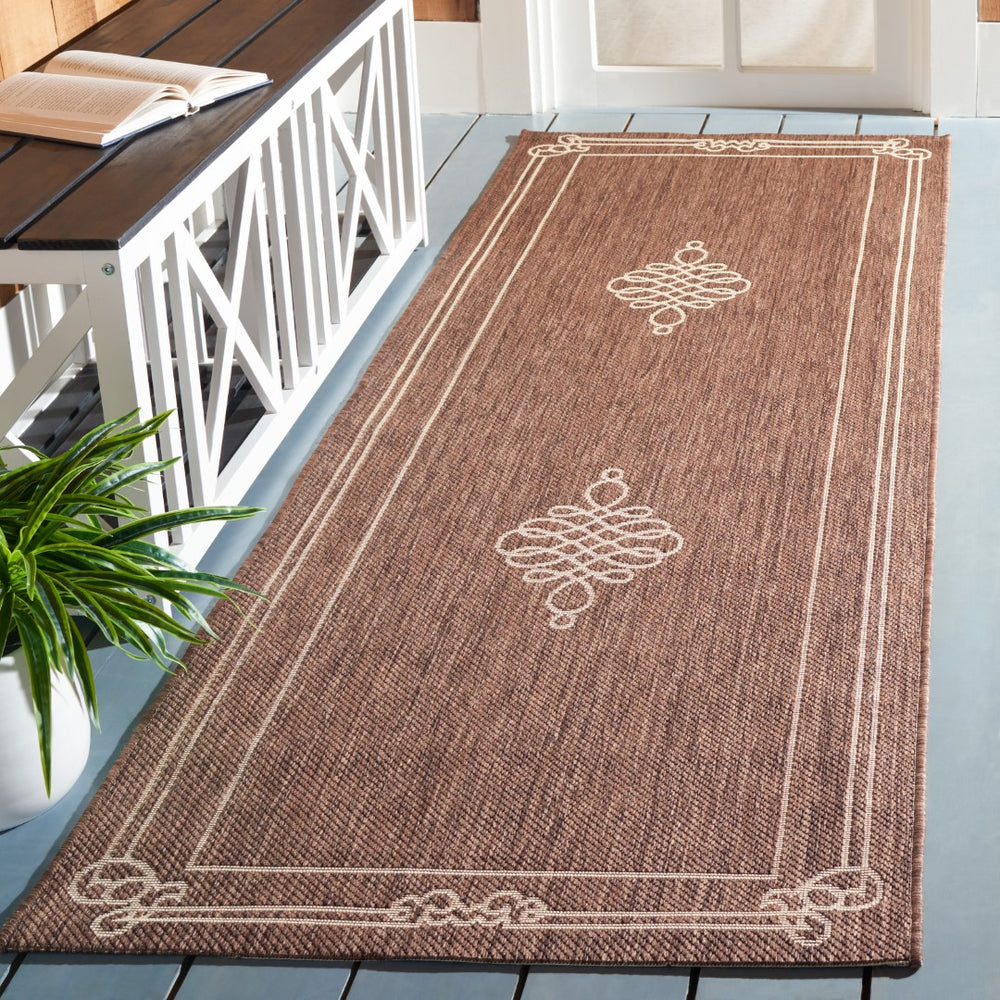 Safavieh Mavelot Power Loomed 85.4% Polypropylene/10.4% Polyester/4.2% Latex Outdoor Rug CY6788-204-4